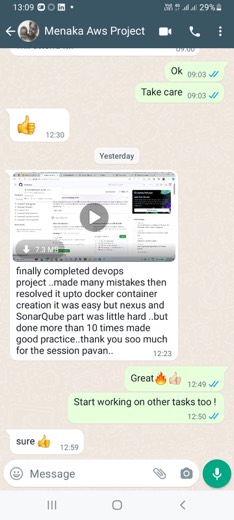 Learner placement message